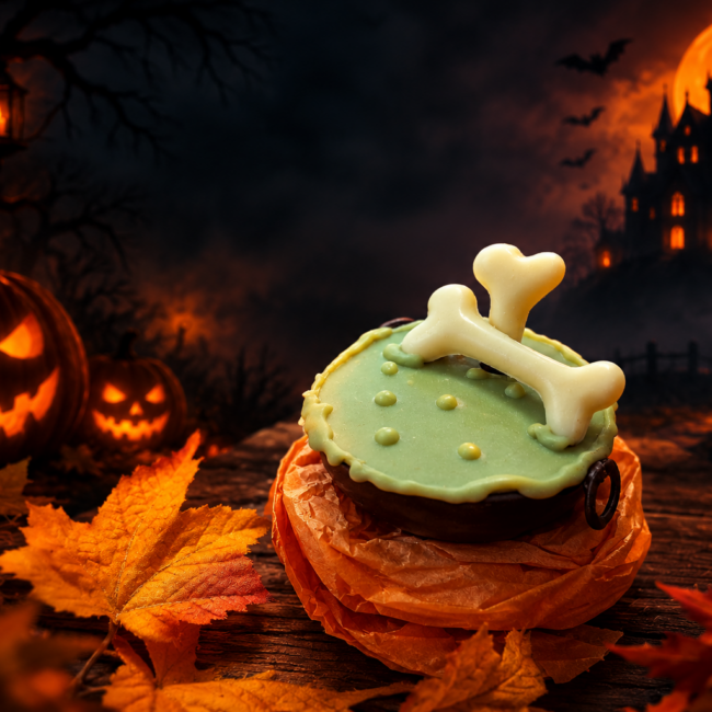 Gâteau chaudron sous la lune d’Halloween